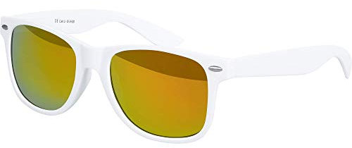 Balinco – Sonnenbrille Damen & Herren UV400 CAT 3 CE – Klassische Sonnenbrillen mit Federscharnier – Verspiegelte, braune, Klarglas & Smoke-Gläser – Sunglasses 100% UVA/UVB Schutz – Diverse Farben