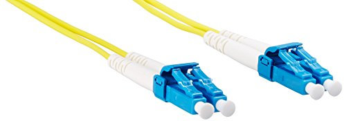 Belkin F2F802LL - Cable de Fibra óptica dúplex (3 m, Conectores LC/LC, 8.3/125), Amarillo