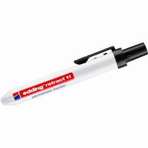 Edding Permanentmarker edding retract 11 nachfüllbar Druckmechanik 1,5-3mm schwarz