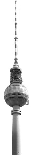 Komar Vlies Fototapete Fernsehturm, 50 x 250 cm, 1 Bahnen