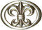 FRONHOFER Lilien Gürtelschnalle, Damen, für 4 cm Gürtelriemen, altsilber, 17709, Farbe:Silber, One Size Accessoires :One Size