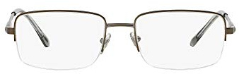 Sferoflex Mens SF2270 Rectangular Prescription Eyewear Frames, Matte Gunmetal/Demo Lens, 52 mm