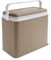 Nevera para playa o acampada, con aislamiento, tamaño grande, plástico, beige, Cooler Box