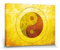 1art1 Inspiration Poster Himmel Und Erde, Wasser Und Feuer, Yin Und Yang Bilder Leinwand-Bild Auf Keilrahmen | XXL-Wandbild Poster Kunstdruck Als Leinwandbild 80x60 cm