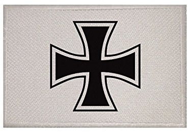 U24 Aufnäher Eisernes Kreuz Fahne Flagge Aufbügler Patch 9 x 6 cm