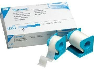 3M Micropore Surgical Paper Tape with Dispensers, 1 12 pack by 3M