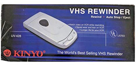 Kinyo UV-428 VHS Video Cassette Tape Rewinder VCR Auto Stop Soft Espulsione