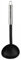 Fackelmann OPAL Soup Ladle, Stirring & Serving Soup Spoon, Cooking Spoon, Sauce Scoop, Anti-Scratch Plastic Function Head, 30x9.5x6.5cm, Black & Silver