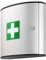 Durable 197023 First Aid Box Armoire à Pharmacie en Aluminium - Fermeture par Serrure à Clé - 2 compartiments - Modèle M - Vendue Vide