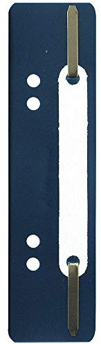 Exacompta 426007B 250er Pack Plastik-Heftstreifen dunkelblau. Aus PP-Folie kaufmännische Heftung Aktendulli Hefter Schnellhefter ideal für Büro und Schule