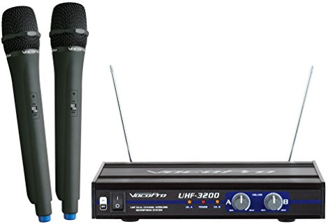 VocoPro UHF-3200 UHF-Sistema microfono wireless a doppio canale
