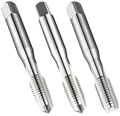 Dormer E500 HSS Straight Flute Hand Tap Metric with Bright finish, ISO standard, 3 Pack