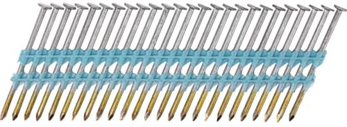 Grip-Rite GR071M 2-3/8 x .113, 21-Degree Plastic Strip Round Head Framing Nails, Smooth Shank, Bright, 1M Plastic Tub (1000 Count)