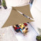 jarolift Toile Pare-Soleil Respirante Voile d'ombrage Triangle équilatéral pour balcons, terrasses et Jardins (HDPE), 360 x 360 x 360 cm, Sable