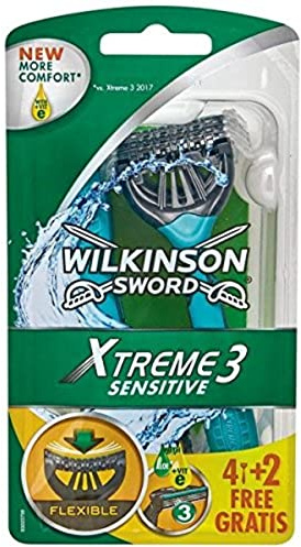 Wilkinson Sword Xtreme 3 Sensitive Einwegrasierer Einmalrasierer, 6 St