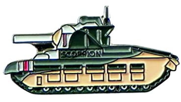 Anstecknadel aus Metall, Emaille, WW1, Militär, Matilda Panzer (Skorpion)