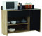 Demeyere Simply D315 Küchenbuffet 1 Tür 1 Schubkasten 2 Nischen Mike, Sonoma Eiche/Schwarz, 123 x 40 x 85 cm, 85x123x40 cm