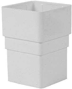 Freeflow White Square 65mm Downpipe Straight Connector, Rain Water Systems