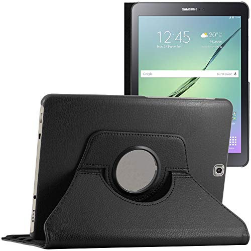 ebestStar - Coque pour Samsung Galaxy Tab S2 9.7 SM-T813, T815 T810, Etui Rotatif 360, Housse Protection PU Cuir, Noir