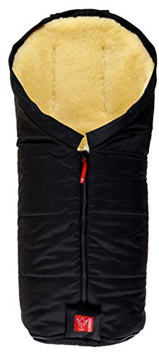 Kaiser 67204-25 - Fußsack Iglu Aktion Medizinfell, Farbe: schwarz