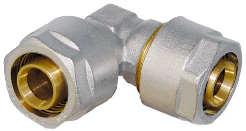 WIROFLEX | Winkel inklusive Adapter | Klemmring | Komplettlösung | Schraubsystem | Fitting | 20 x 20 mm Für Mehrschichtverbundrohr