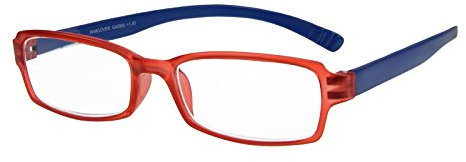 I NEED YOU Lesebrille Hangover / +2.00 Dioptrien/Rot-Blau, 1er Pack