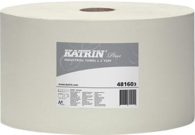 Katrin Plus L2 1500 (2-lagig) weiß Handtücher in Rolle/Spule
