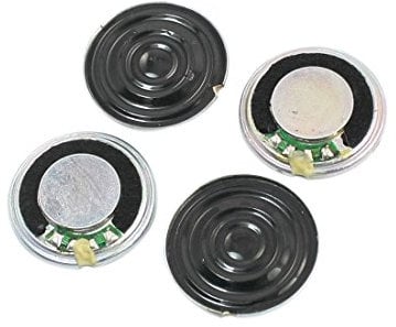 sourcing map 4 Stück 1Watt 8 Ohm runder interner Magnet Lautsprecher 20mm Dmr. Metall de