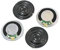 sourcing map 4 Stück 1Watt 8 Ohm runder interner Magnet Lautsprecher 20mm Dmr. Metall de