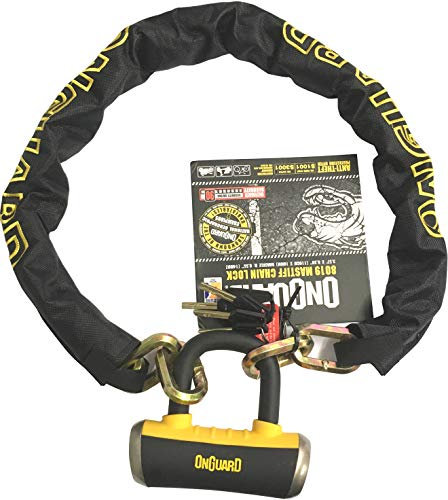 Onguard Fahrradschloss Mastiff 8019 Bike Kette Lock & Bügel Bügelschloss (Sold Secure Gold)