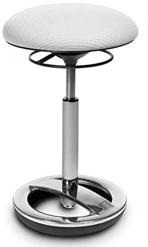 Topstar Bürohocker Sitness High Bob Alu poliert weiß