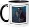 3dRose Mug_57639_4 Picasso Painting The Old Jew 1900 in zweifarbiger schwarzer Tasse, 325 ml, Mehrfarbig