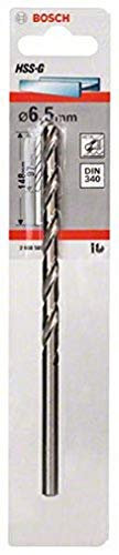 Bosch Professional 2 608 595 686 - Brocas para metal HSS-G, DIN 340 (6,5 x 97 x 139 mm)