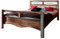 MASSIVMOEBEL24.DE Nature of Spirit Bett 180x200cm Indisches Altholz, Farbe:Mehrfarbig lackiert