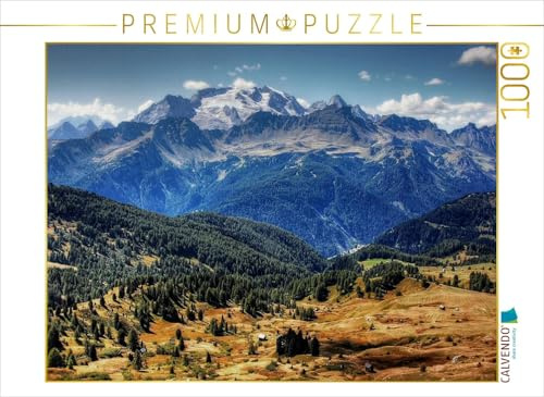 CALVENDO Puzzle Marmolada von der Pralongia Alpe - Alta Badia | 1000 Teile Lege-Größe 64 x 48 cm Foto-Puzzle für glückliche Stunden
