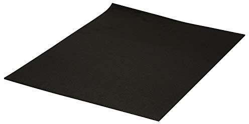 Extragroße Moosgummi-Platte 1Stk. in vielen Farben 60x40cm Stärke: 3mm Schwarz