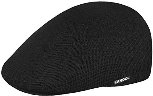 Kangol Bambus Schiebermützer 507 Damen/Herren - Bambusfaser Schiebermütze Flatcap mit Schirm Sommer Frühling-Sommer - S (54-55 cm) schwarz