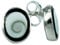 Chic-Net Shivaauge schwarz oval 8 mm Silberohrstecker Ohrringe Ohrstecker 925er Silber Shiva Auge Eye Damen Schmuck