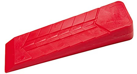 Bison Sicherheits-Fällkeil aus Kunststoff 550g I Hochwertiger Spaltkeil aus Polyamid I Schlagfeste Keilform mit Schuppenprofil für sicheren Halt