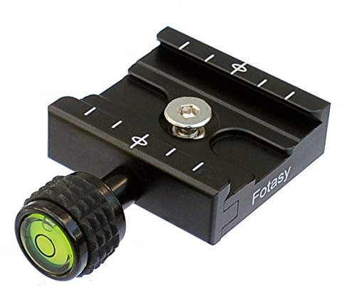 Fotasy 50 mm Arca Swiss Type Quick Release Camera Tripod Clamp, Compatible with Arca Style Plate, Black