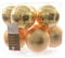 Christbaumkugeln aus Glas, 10er Set, 60mm, hellgold von KSD