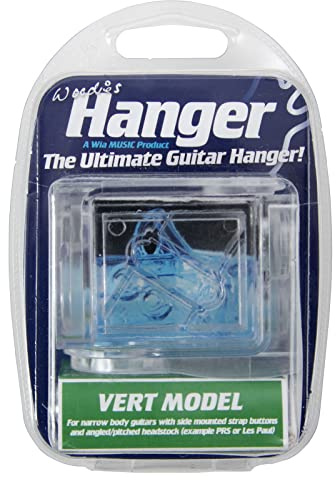Woodie's Invisible Guiar Wall Hanger - Les Paul Syle (angled headstock) | Any Angle Wall Mount