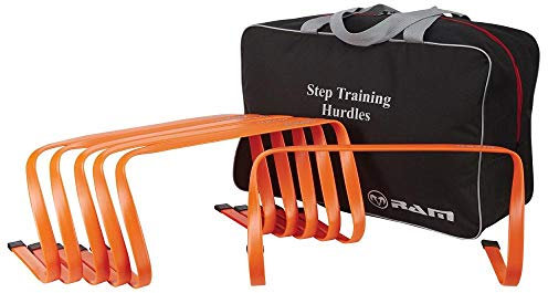 Ram Rugby Agility Ostacoli con borsa per il trasporto, 15 cm, 23 cm, 30 cm, essenziali per allenamento di velocità e agilità, set da 6 (stesse dimensioni)