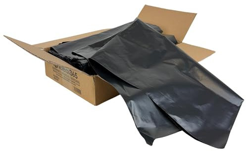 EXTRA HEAVY DUTY BLACK RUBBLE BAGS/SACKS BUILDERS 30kg+ (100)