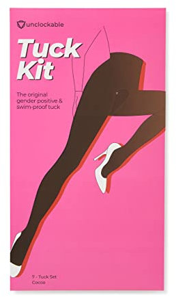 Unclockable T-Tape Tuck Kit – Gaff Alternative – Transgender, NB, Drag Queens, Crossdressing – 7er-Pack, Cocoa, Einheitsgröße