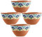 Purely Home Rio Medallion Dipping Bowls - Melamine/Plastic - for Crisps, Dips & Nibbles, Set of 2 (4)