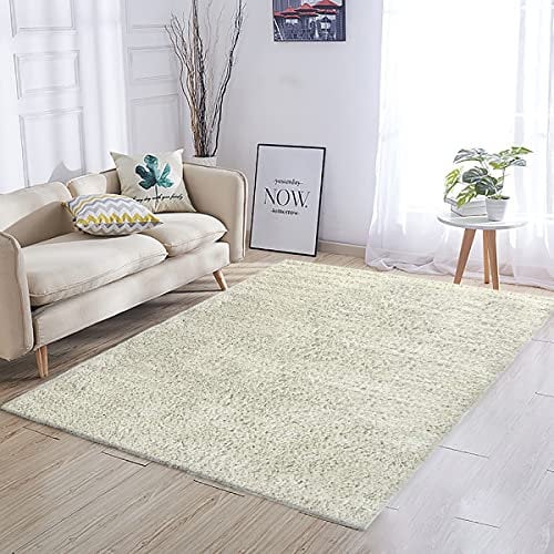 Tappeto Shaggy A Pelo Lungo Antiscivolo Moderno Per Salotto Camera Soggiorno In Diversi Colori E Misure, Colore Intenso e Brillante (70 x 250 Cm, Avorio (Crema))