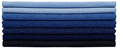 Yimihua Tissu Jean Tissu en Coton Denim Matériel de Couture 150 cm De Large Tissu Fait à La Main pour La Couture de Vêtements, De T-Shirts, de Jeans et de Vêtements(Size:Mince,Color:Bleu foncé)