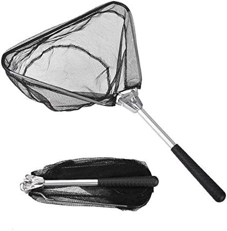 Heavy Duty Pound Fish Net with Long Telescopic Handle Koi Fishing Garden Pool Leaf, Fish Net and Pound Skimmer Net