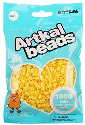 Artkal® Midi 5 mm Bügelperlen Beads / 1000 Stück / SD10 Gestreift Yellow